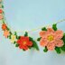 Spring easter flower garland