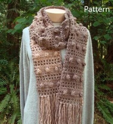 Popcorn Ladder Scarf - PA-329