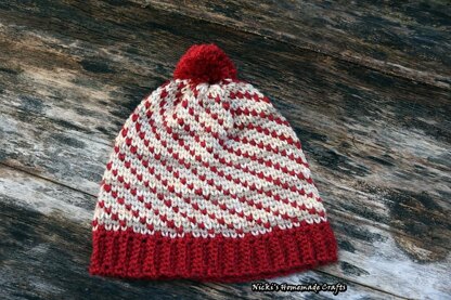 Swirly Heart Hat