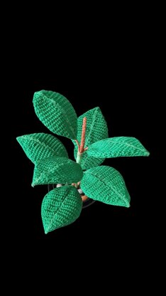 Crochet Rubber plant/Fig leaf