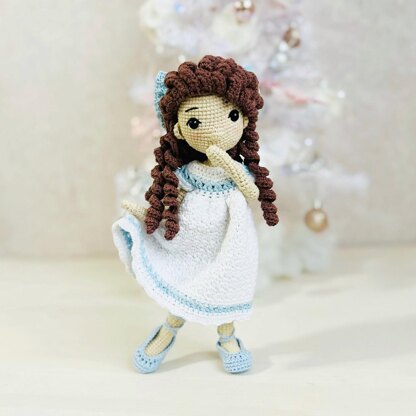 Crochet Nutcracker doll, amigurumi fairy doll crochet pattern, crochet doll with clothes, crochet wings pattern, Nutcracker set