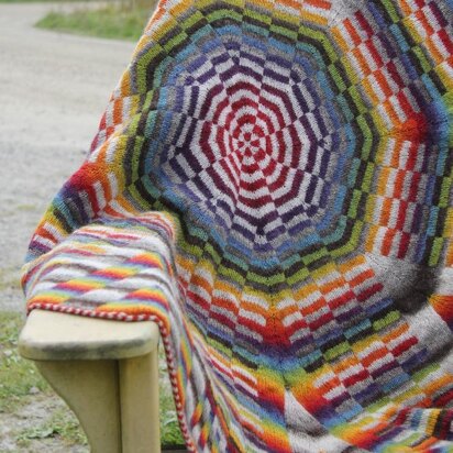 Sunburst DK Blanket - knitting pattern