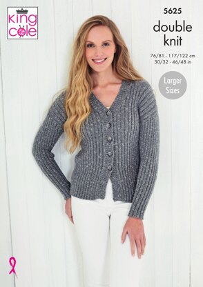 Cardigan & Tops in King Cole Cotton Top DK - 5625 - Downloadable PDF ...