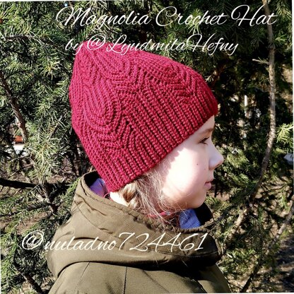 Magnolia crochet hat