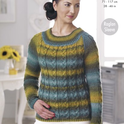 Sweater & Cardigan in King Cole Riot Chunky - 4713 - Downloadable PDF