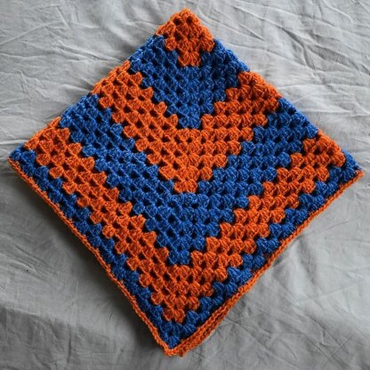 Team Spirit Continuous Granny Square Blanket