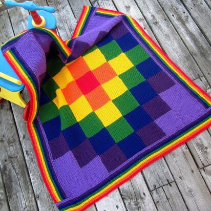 Rainbow Days Blanket - knitting pattern