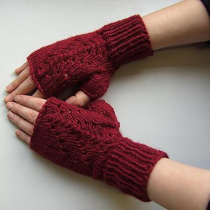 Meret Mittens - Fingerless - knitting pattern