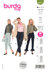 Burda Style Misses' Trousers and Pants in a Narrow Cut with Side Zipper B6072 - Paper Pattern, Size 8-18 (34-44)