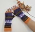 Halloweens fingerless mittens