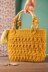 Crochet cotton cord bag "Arabesque"