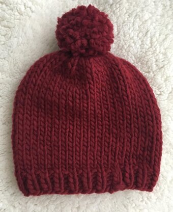 Red Chunky Hat