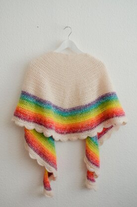 Rainbow shawl