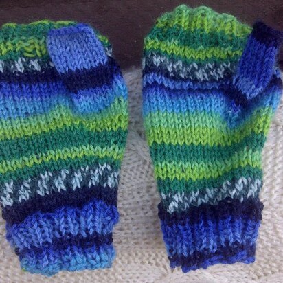 Stripy Knitcol Mitts