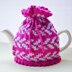 Boysenberry Fair Isle 2 Cup Teapot Cosy Knitting Pattern