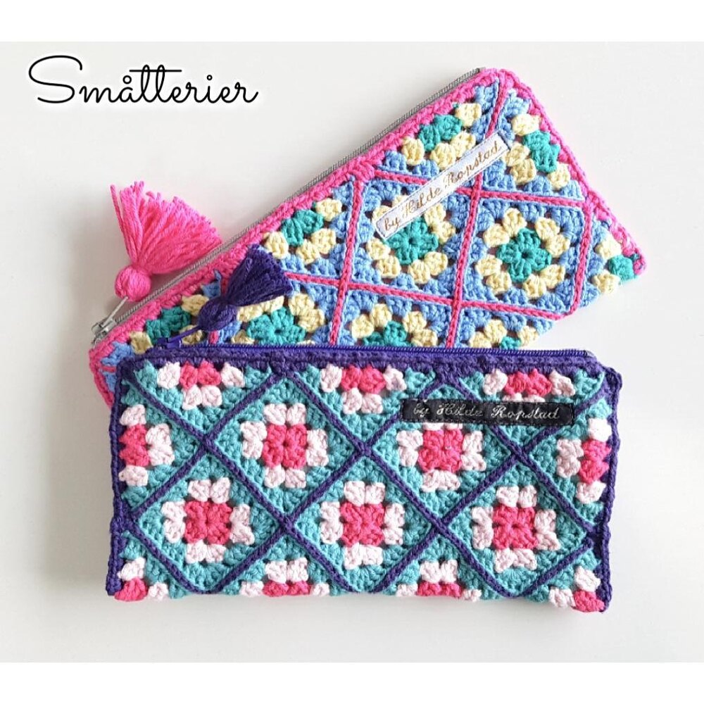 Crochet pencil cheap case with zipper