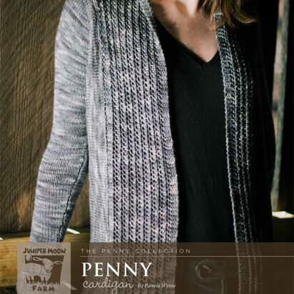 Penny Cardigan in Juniper Moon Farm Findley DK Dappled