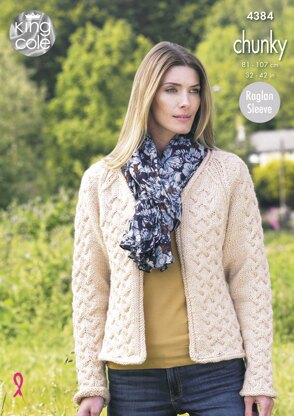 Waistcoat and Jacket in King Cole Chunky - 4384 - Downloadable PDF