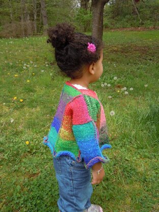 Patches child Strickjacke