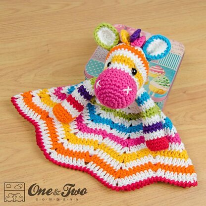 Rainbow Zebra Lovey