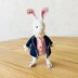 Amigurumi white rabbit, crochet bunny, amigrumi bunny, crochet rabbit, Bunny in jacket