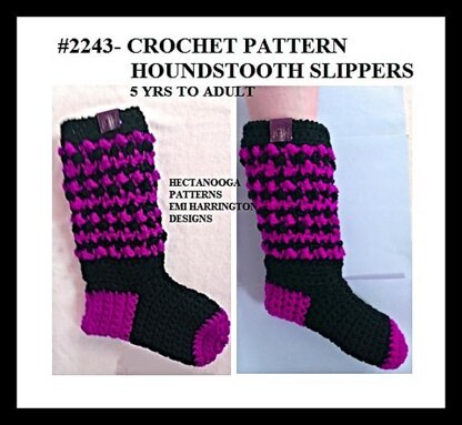2243 - Houndstooth Slippers