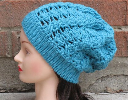 Flora Cabled Slouch Hat