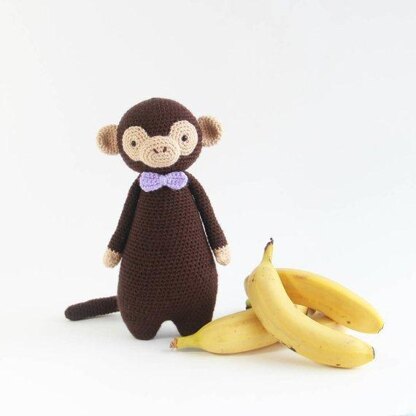 Monkey with Bowtie Crochet Amigurumi Pattern