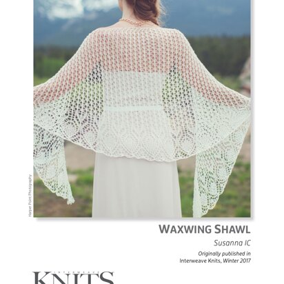 Waxwing Shawl in Manos Del Uruguay Marina - Downloadable PDF