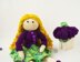Doll Janet (Beads jointed ) knitted flat