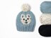 Bear Face Chunky Winter Pompom Hat