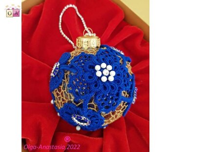 Blue christmas ball