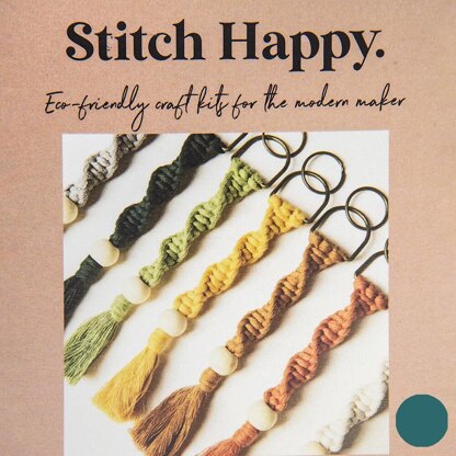 Stitch Happy Peacock Keyring Macrame Kit