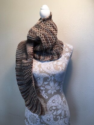 Diagonal Knot Stitch Scarf