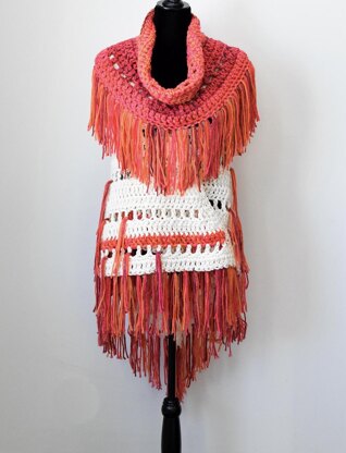 Ombre Shawl with Fringe