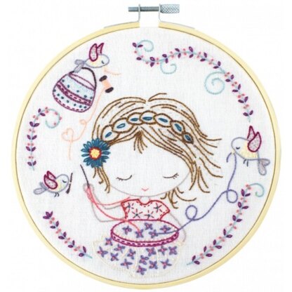 Un Chat Dans L'Aiguille When Salome Embroiders Embroidery Kit - Sold Without Hoop