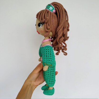 ASTRID crochet doll pattern with extra clothes, Amigurumi basic doll pattern, PDF amigurumi crochet (English, Deutsch, Français)