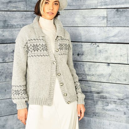 Fairisle Cardigan in Stylecraft Recreate - 9858 - Downloadable PDF