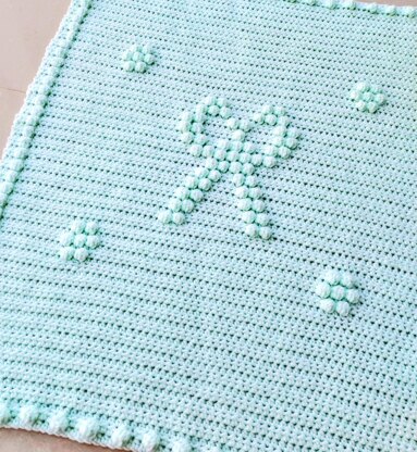 Bow baby blanket