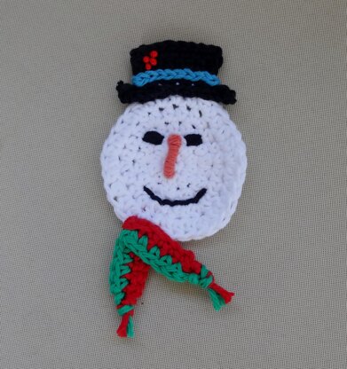 Holiday Snowman Magnet and Coaster