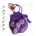 Shopping netting bag easy crochet pattern