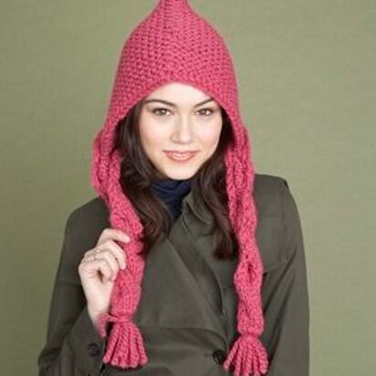 Braided Hood Lion Brand Wool-Ease Thick & Quick - 60670