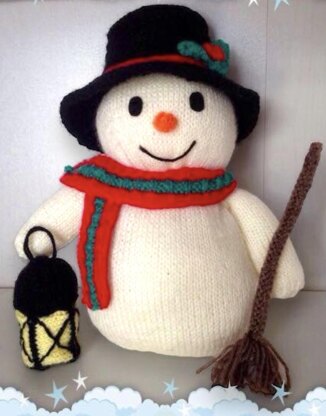 Snowman Christmas Knitting Pattern