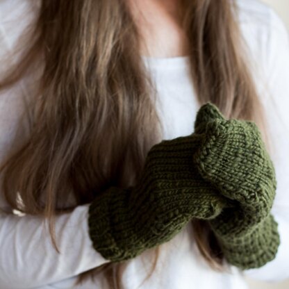 Beginner Fingerless Glove Knitting Pattern : Brome Fields