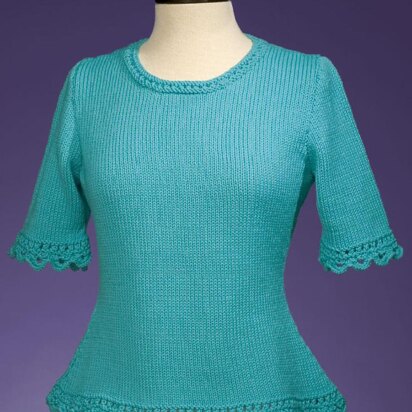 Simple Scalloped Edge Pullover #159