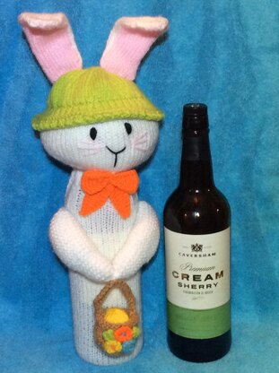 Easter Bunny Wine Bottle Cover