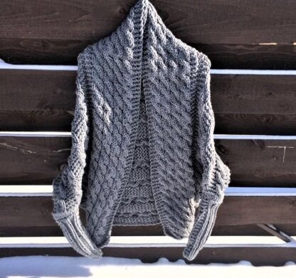 Silver Cocoon Shrug