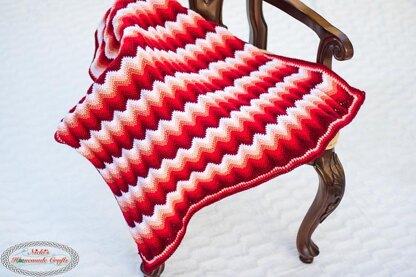 Gradient Chevron Baby Blanket