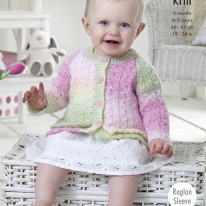 Cardigans and Dress in King Cole Melody DK - 5141 - Downloadable PDF