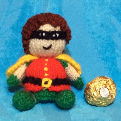Robin from Batman Ferrero Choc Cover - knitting pattern